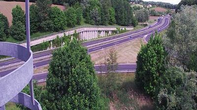 Zadnja slika ob 12h: Avtocesta Maribor - Lendava, priključek Cerkvenjak