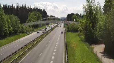 Avtocesta Karavanke - Ljubljana, pred počivališčem Voklo