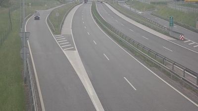 Zadnja slika ob 12h: Avtocesta Ljubljana - Obrežje, priključek Obrežje (mejni prehod)