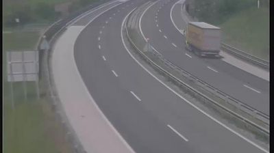 Zadnja slika ob 12h: Avtocesta Ljubljana - Obrežje, Krška vas 2
