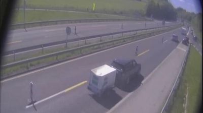 Zadnja slika ob 12h: Avtocesta Šentilj - Maribor, priključek Šentilj