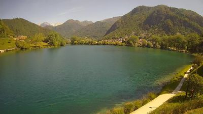 Zadnja slika ob 12h: Most na Soči - jezero