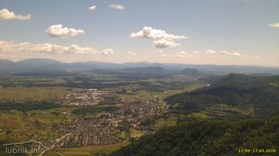 Zadnja slika ob 12h: Lubnik (1025), pogled na Škofjo Loko