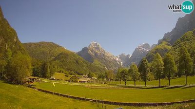 Zadnja slika ob 12h: Log pod Mangartom, smučišče