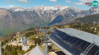 Zadnja slika ob 12h: Velika Planina, zgornja postaja sedežnice