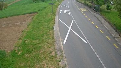 Zadnja slika ob 12h: Dragatuš, cesta Kanižarica - Vinica