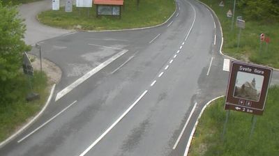 Zadnja slika ob 12h: Bizeljska vas, cesta Bistrica pri Sotli - Bizeljsko