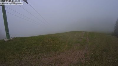 Zadnja slika ob 12h: Gače, zgornja postaja