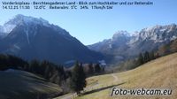 Ramsau: Vorderloiplsau − Berchtesgadener Land − Blick zum Hochkalter und zur Reiteralm