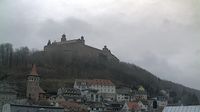 Plassenburg: Kulmbach − Blick: Auf die Altstadt von Kulmbach mit der Imposanten