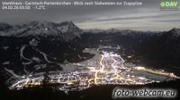 Garmisch-Partenkirchen - Garmisch-Partenkirchen: Partenkirchen: Wankhaus - Garmisch - Blick nach Südwesten zur Zugspitze