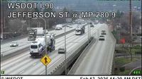 Spokane - Spokane: I-90 at MP 280.9: Jefferson