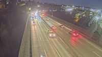 Vancouver - Vancouver › Süden: Highway 1 at mid-span on the Ironworkers Memorial Bridge, looking south