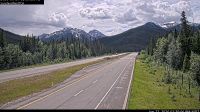 Banff - Banff › Westen: Highway 1 east of Sunshine Ski Hill overpass in Alberta, looking west