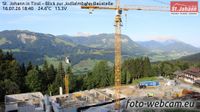 Marktgemeinde St. Johann in Tirol - Marktgemeinde St. Johann in Tirol: St. Johann in Tirol - Blick zur Jodlalmbahn-Baustelle