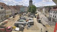 Velke Mezirici › South-east: Městský úřad Velké Meziříčí - Náměstí - Church of St. Nicholas - El día