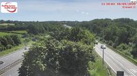 Cardiff: M4 westbound at junction 33 (Capel Llanilltern) - Day time