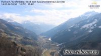 Flattach: Grafenberg - Blick zum Appartementhaus Lercher - Jour