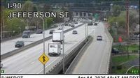 Spokane: I-90 at MP 280.9: Jefferson - Day time