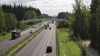 Voklo: A2/E61, Karavanke - Ljubljana, pred počivališčem - Day time