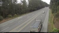 Mill Bay › South: Highway 1 south of - Road Overpass at the Bamberton Park Entrance, looking south - Day time