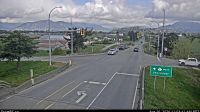 Chilliwack › North: Highway 1 at Prest Road in - looking north - Day time