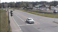 Hilliers › North: Highway 4 at Alberni Highway (Highway 4A) junction, about 2 km west of Coombs, looking north - Day time