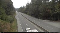 Mill Bay › North: Highway 1 south of - Rd Overpass at the Bamberton Park Entrance, looking north - Day time