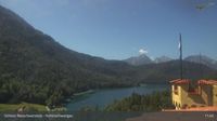 Schwangau: Füssen - Schloss Hohenschwangau, Blick zum Alpsee mit Alpenpanorama