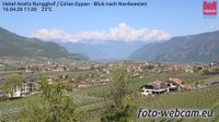 Girlan - Cornaiano: Hotel Ansitz Rungghof - Eppan - Blick nach Nordwesten - Day time