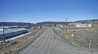 Alexis Creek › West: Highway 20 at Stum Lake Road in - looking west - Day time