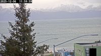 Homer: Old Town: Kachemak Bay at end of Main St - Day time