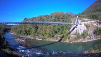 Nova Gorica: Webcam Soča River - Solkan - Building the bicycle bridge - Day time