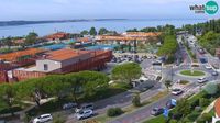 Piran: Portorož Live Webcam - view of the marina and tennis courts - Day time