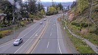 Sooke › West: Highway 14 at Glinz Lake Road, looking west - Overdag