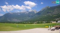 Bovec: Live webcam - airport - View to Kanin - Day time