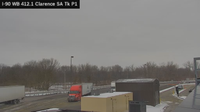 Lancaster › West: I-90 MP 412.10 WB at Clarence Service Area Truck Park 1 - Day time
