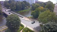 Kołobrzeg › East: Most na Łopuskiego przez rzekę Parsęta - Parsęta - Day time