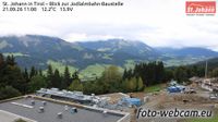 Marktgemeinde St. Johann in Tirol: St. Johann in Tirol - Blick zur Jodlalmbahn-Baustelle